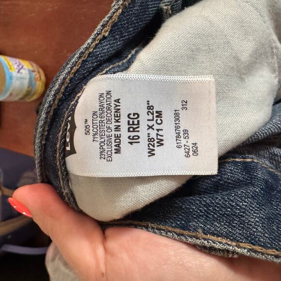 Levi’s 505 Straight Jeans 28x28 - Picture 3 of 5